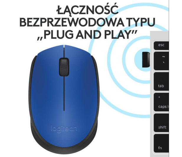Mysz Logitech M171 wireless niebieska - 285733 - zdjęcie 11